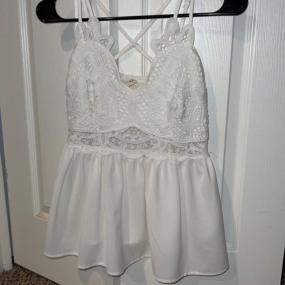 Lace tank top